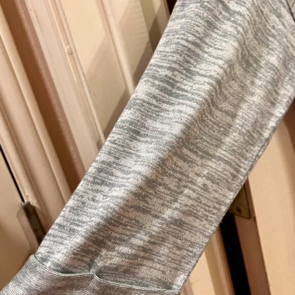 Lucky Brand Grey Long Sleeve with front Crossover and Tie. Size S - Picture 3 of 5